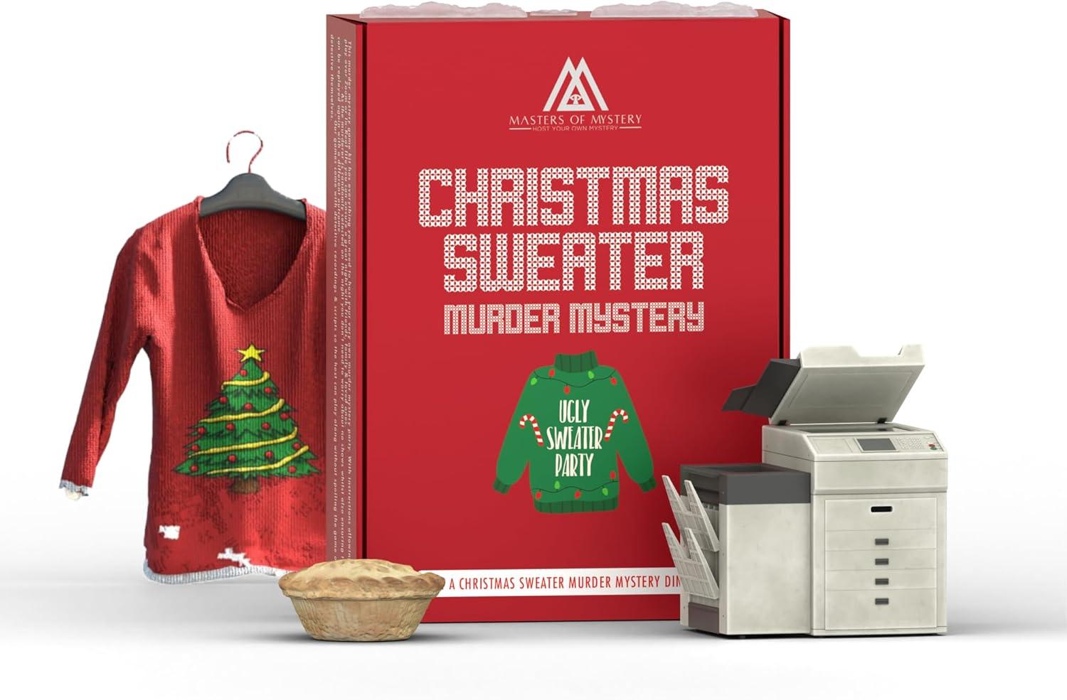 imageReplayable Christmas Sweater Murder Mystery Dinner Party Game  Family ampamp Office Party Idea  Office Christmas Sweater Fancy Dress Game for 420 Players