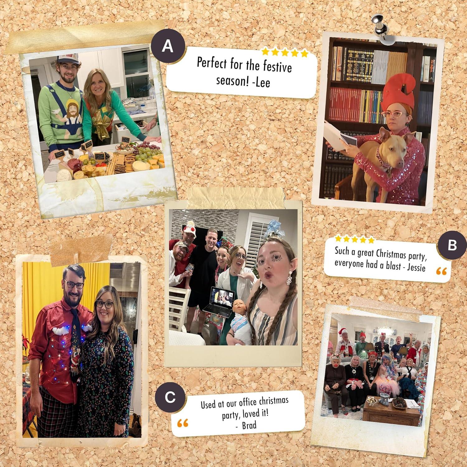 imageReplayable Christmas Sweater Murder Mystery Dinner Party Game  Family ampamp Office Party Idea  Office Christmas Sweater Fancy Dress Game for 420 Players