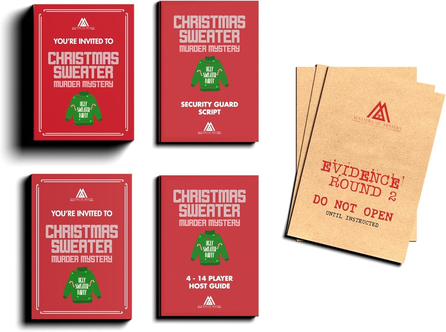 imageReplayable Christmas Sweater Murder Mystery Dinner Party Game  Family ampamp Office Party Idea  Office Christmas Sweater Fancy Dress Game for 420 Players