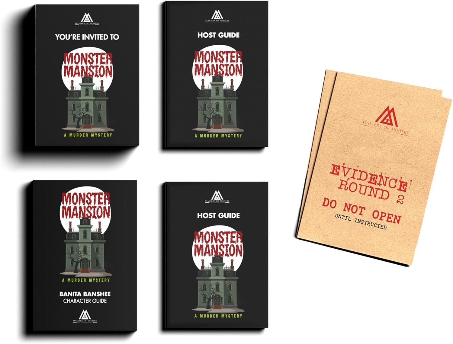 imageReplayable Haunted House Murder Mystery Dinner Party Game for Up to 20 Adults  Host A Halloween Dinner Party Game Night  Classic Monsters Fancy Dress Dinner PartyV2 English 420 Players
