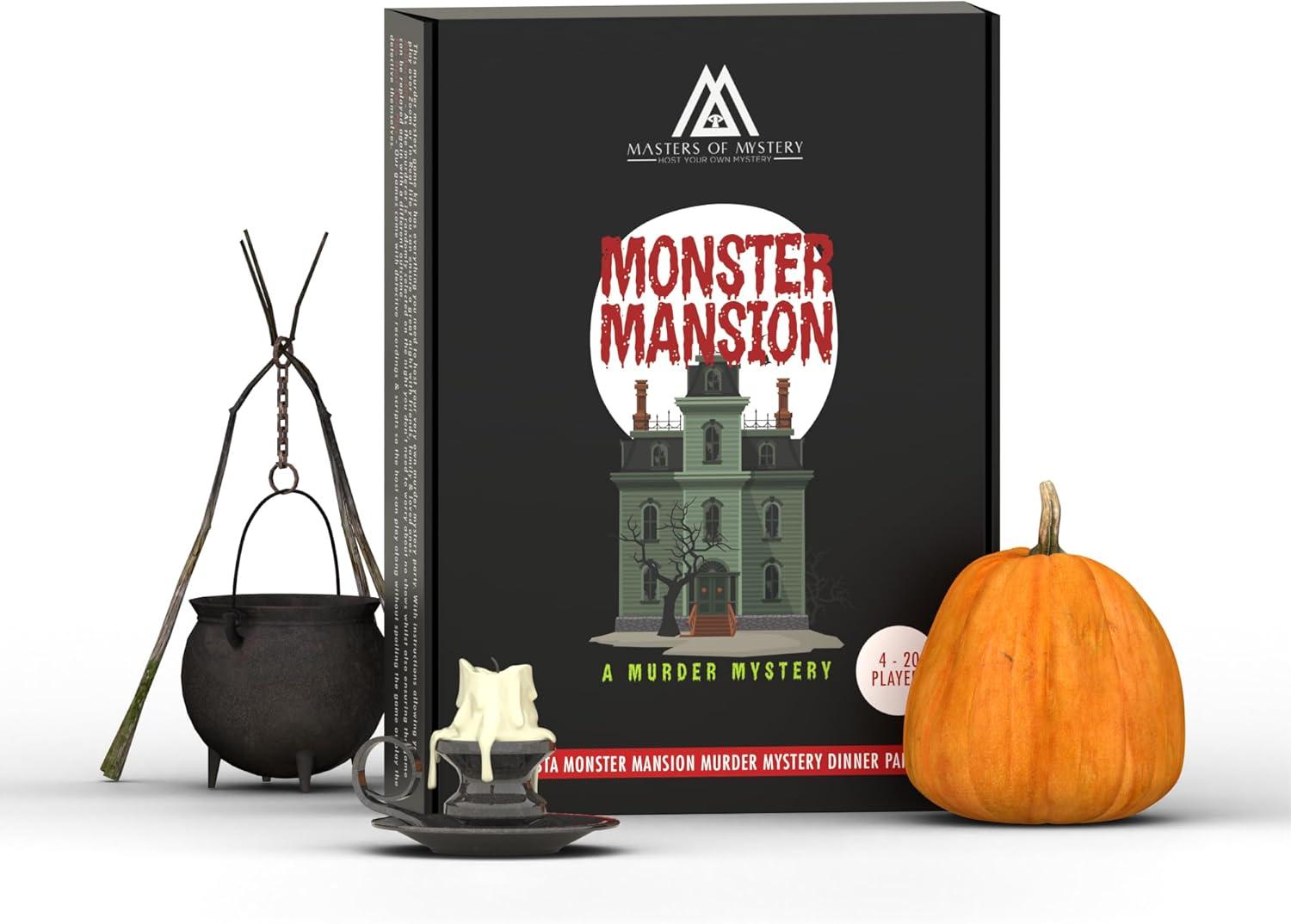 imageReplayable Haunted House Murder Mystery Dinner Party Game for Up to 20 Adults  Host A Halloween Dinner Party Game Night  Classic Monsters Fancy Dress Dinner PartyV2 English 420 Players