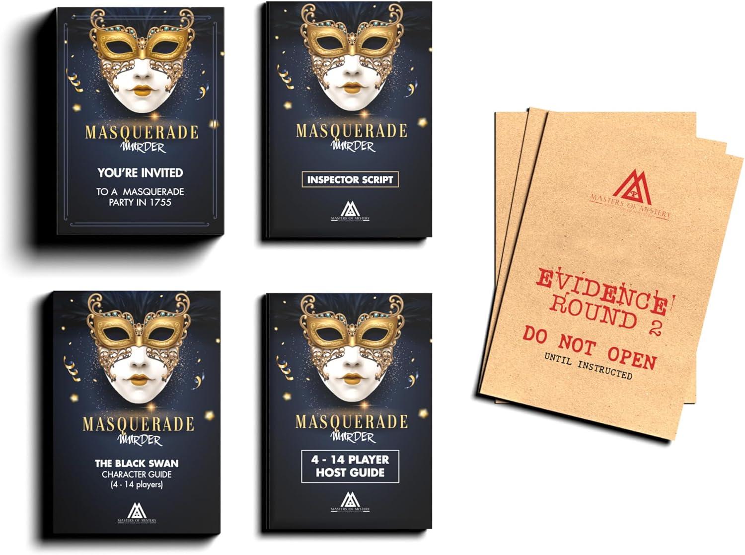 imageReplayable Masquerade Murder Mystery Dinner Party Game for Up to 20 Adults  Host Your Own Dinner Party Game Night  Masquerade Venetian Carnival Theme Medium English 420 Players