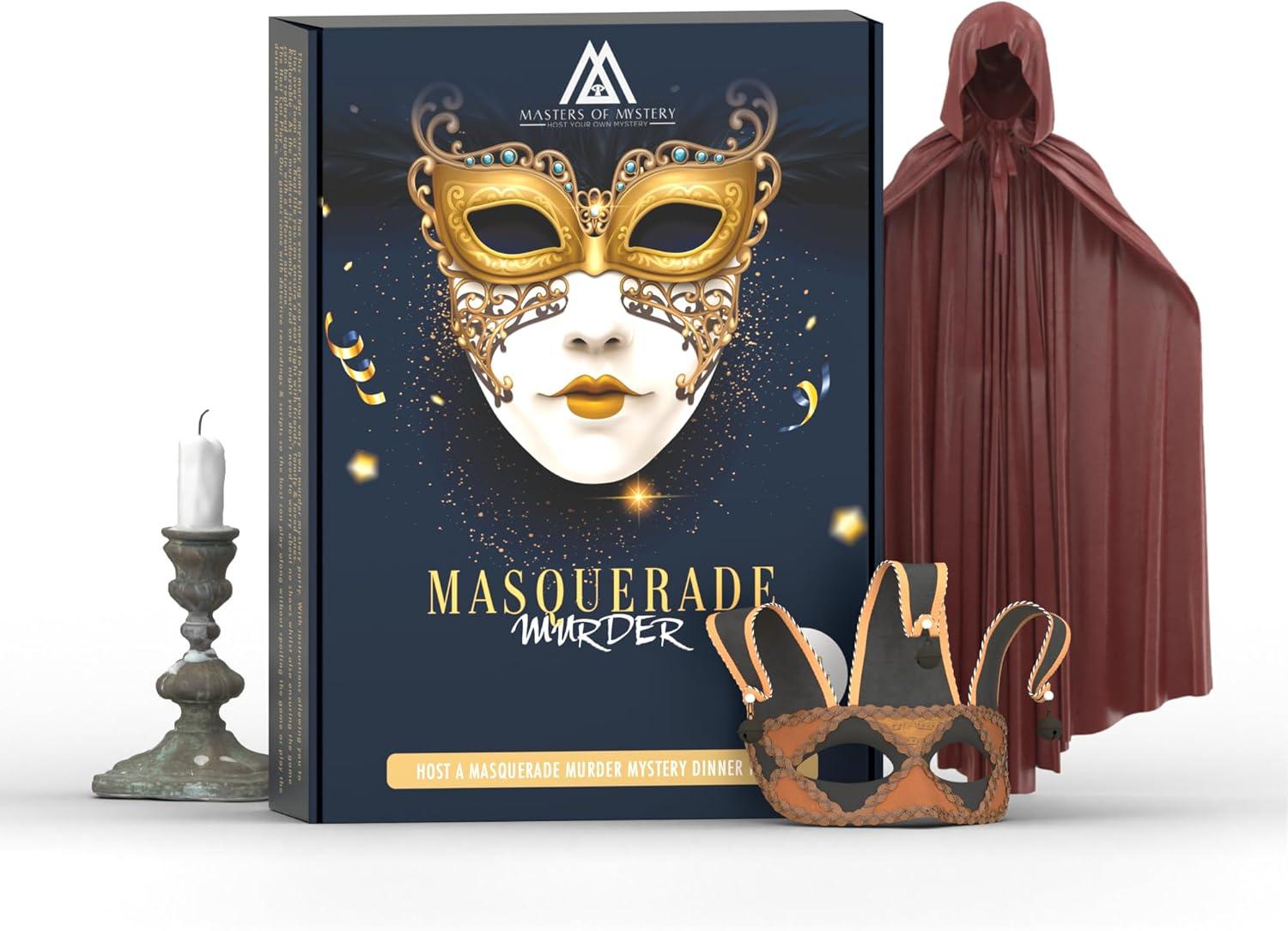 imageReplayable Masquerade Murder Mystery Dinner Party Game for Up to 20 Adults  Host Your Own Dinner Party Game Night  Masquerade Venetian Carnival Theme Medium English 420 Players