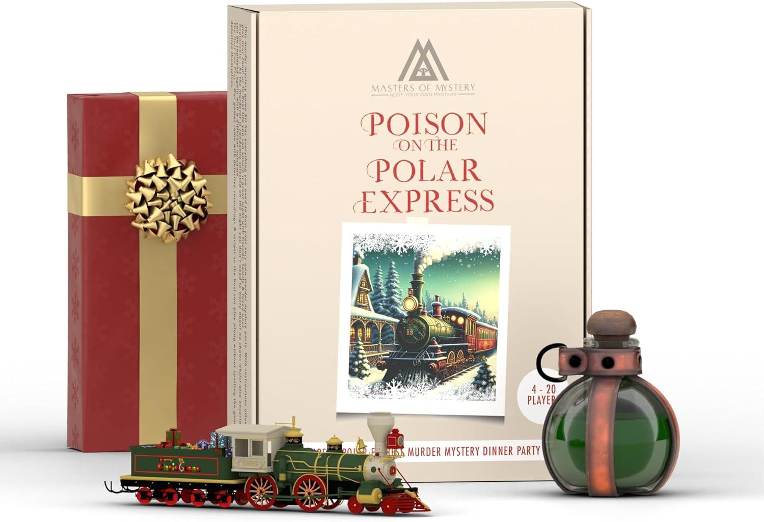 imageReplayable Polar Train Murder Mystery Dinner Party Game  Host A Christmas Dinner Party Game Night  Christmas Express Train Party Game English 420 Players