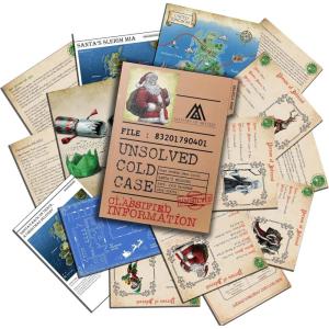 imageUnsolved Christmas Murder Mystery Cold Case Files Game  Where Is Santa  Physical Game Medium English 1 Players