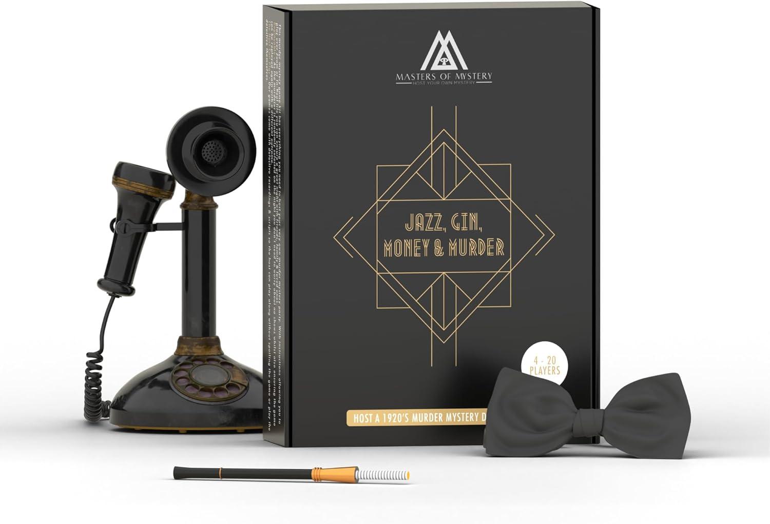 imageReplayable 1920s Murder Mystery Dinner Party Game for Up to 20 Adults  Host Your Own Dinner Party Game Night  1920s Speakeasy Gatsby Theme Medium English 420 Players