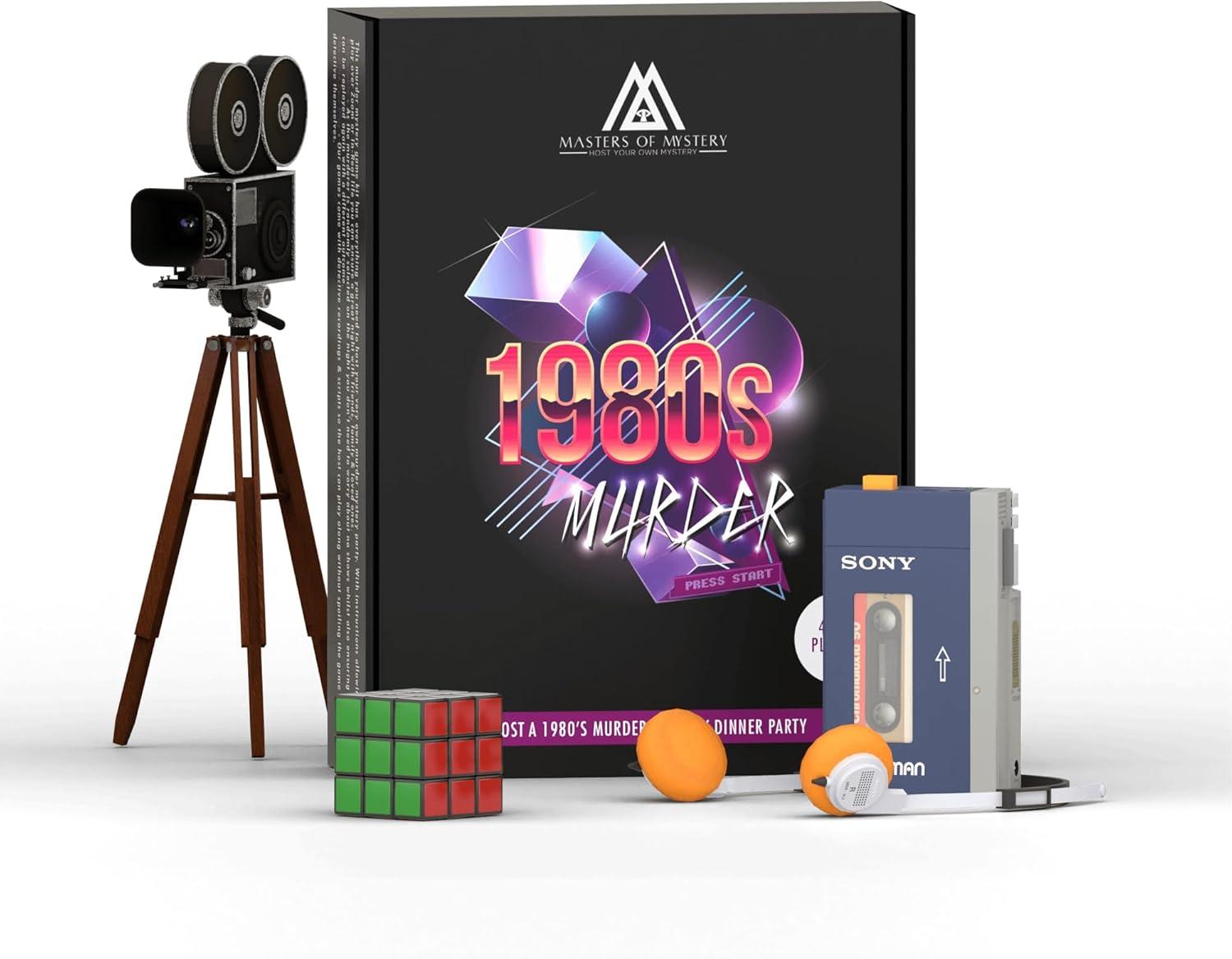 imageReplayable 1980s Murder Mystery Dinner Party Game for Up to 20 Adults  Host Your Own Dinner Party Game Night  1980s Movies ampamp Pop Icons Theme Medium English 420 Players
