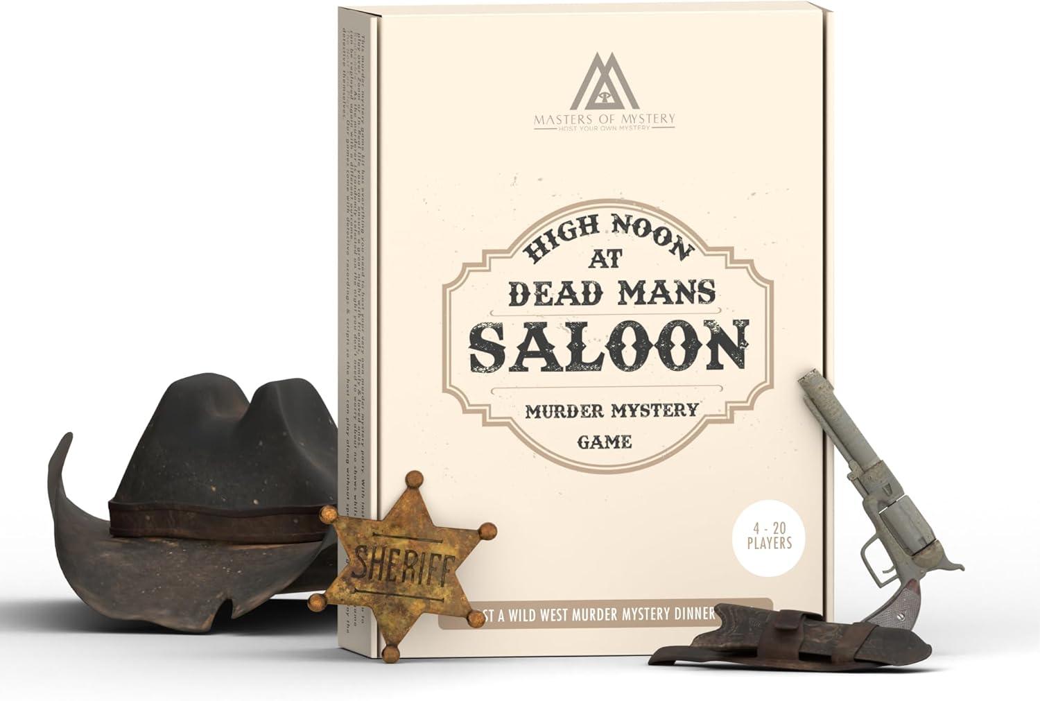 imageReplayable Cowboy Wild West Murder Mystery Dinner Game for Up to 20 Adults  Host Your Own Dinner Party Game Night  Cowboy ampamp Wild West Theme Medium English 420 Players