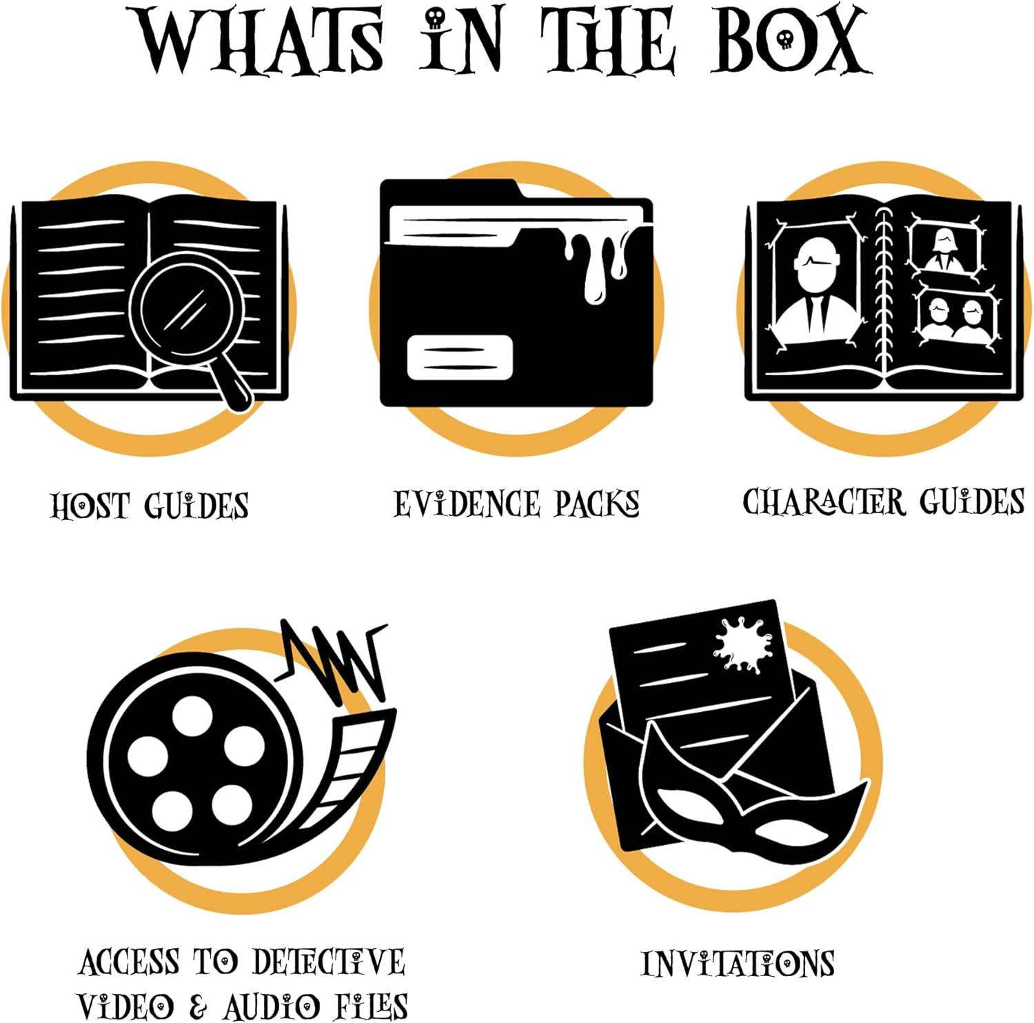 imageReplayable Wizarding Murder Mystery Dinner Party Game for Up to 20 Adults  Host Your Own Dinner Party Game Night  Witches ampamp Wizards Theme Medium English 420 Players