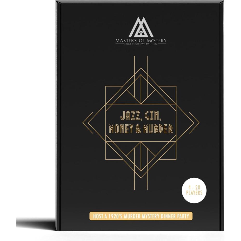 imageReplayable 1920s Murder Mystery Dinner Party Game for Up to 20 Adults  Host Your Own Dinner Party Game Night  1920s Speakeasy Gatsby Theme Medium English 420 Players