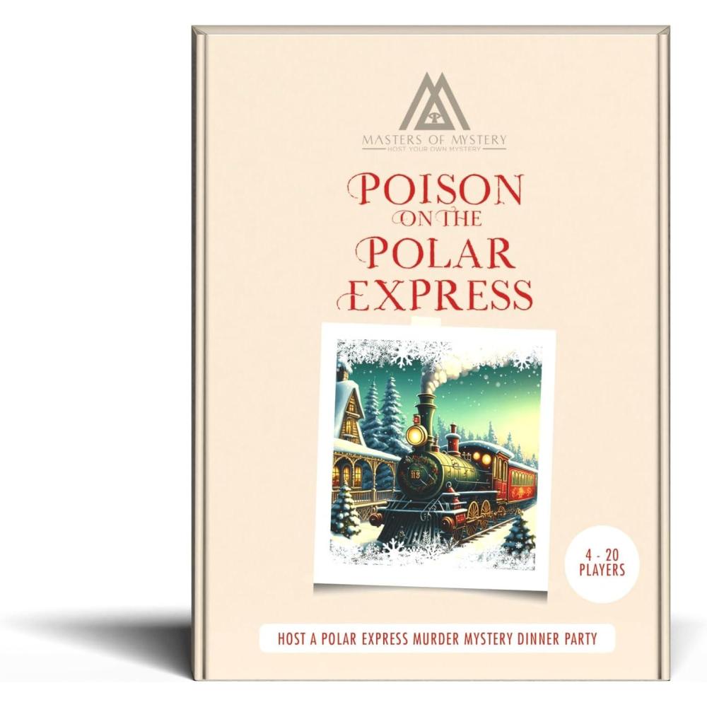 imageReplayable Polar Train Murder Mystery Dinner Party Game  Host A Christmas Dinner Party Game Night  Christmas Express Train Party Game English 420 Players