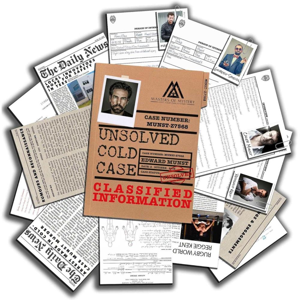 imageUnsolved Cold Case File  Murder of a Dot Com Boomer  Murder Mystery Game for 1 Players  2 Hour Board Game with 30 Clues  Perfect Date Night Game Parties ampamp Mystery Lovers